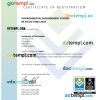 UK Interface certificate of registration Word and PDF template