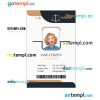 UK lawyer firm ID card PSD template
