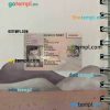 United Kingdom residence permit editable PSDs, scan and photo-realistic snapshot, 2 in 1