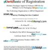 USA MPAS certificate of business registration Word and PDF template