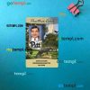 USA The University of Pittsburgh Student ID card, Panther card PSD files, scan and photo taken image, 2 in 1
