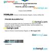 Ukraine business registration certificate Word and PDF template