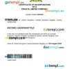 United Kingdom business registration certificate Word and PDF template