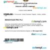 Venezuela business registration certificate Word and PDF template
