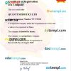 Vietnam business registration certificate Word and PDF template