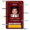 XYZ security ID card PSD template, version 2
