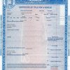 Alabama certificate of title of a vehicle (car title) template in PSD format, fully editable, front and back