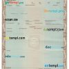 Arizona certificate of title of a vehicle (car title) template in PSD format, fully editable, front and back
