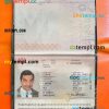 Austria passport PSD files, scan and photo look templates, 2 in 1