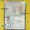 Belgium passport PSD files, editable scan and photo-realistic look sample (2014-2017) , 2 in 1