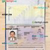 Bosnia & Herzegovina passport editable PSD files, scan and photo look templates, 2 in 1