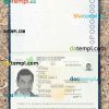 Burundi passport editable PSD files, scan and photo-realistic look (2011-2019), 2 in 1
