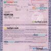California certificate of title of a vehicle (car title) template in PSD format, fully editable, front and back
