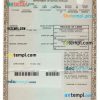 Connecticut certificate of title of a vehicle (car title) template in PSD format, fully editable, front and back