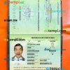 Costa Rica diplomatic passport editable PSD files, scan and photo taken image, 2 in 1