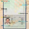 Cyprus passport PSD files, scan and photograghed image, 2 in 1