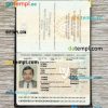Cyprus passport editable PSD files, scan and photo look templates, 2 in 1