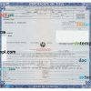 Florida certificate of title of a vehicle (car title) template in PSD format, fully editable, front and back