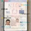 Georgia passport editable PSDs, scan and photo-realistic snapshot, 2 in 1