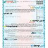 Hawaii certificate of title of a vehicle (car title) template in PSD format, fully editable, front and back