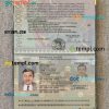 Italy passport PSD files, editable scan and photo-realistic look sample, 2 in 1