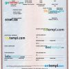 Indiana certificate of title of a vehicle (car title) template in PSD format, fully editable, front and back