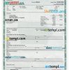Iowa certificate of title of a vehicle (car title) template in PSD format, fully editable, front and back
