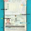 Iraq passport PSD files, editable scan and photo-realistic look sample, 2 in 1