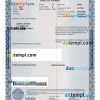 Kansas certificate of title of a vehicle (car title) template in PSD format, fully editable, front and back