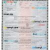 Kentucky certificate of title of a vehicle (car title) template in PSD format, fully editable, front and back