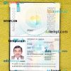 Liberia passport psd files, editable scan and snapshot sample, 2 in 1