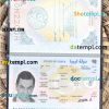 Libya passport PSD files, scan and photo look templates, 2 in 1