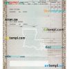 Louisiana certificate of title of a vehicle (car title) template in PSD format, fully editable, front and back