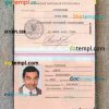 Luhansk People s republic passport PSD files, scan and photograghed image, 2 in 1