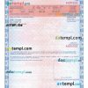Maryland certificate of title of a vehicle (car title) template in PSD format, fully editable, front and back