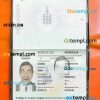 Mongolia passport psd files, editable scan and snapshot sample, 2 in 1