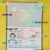 Montenegro passport PSD files, scan and photo look templates, 2 in 1