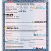 Nevada certificate of title of a vehicle (car title) template in PSD format, fully editable, front and back