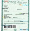 New Hampshire certificate of title of a vehicle (car title) template in PSD format, fully editable, front and back