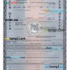 New Mexico certificate of title of a vehicle (car title) template in PSD format, fully editable, front and back