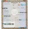 Ohio certificate of title of a vehicle (car title) template in PSD format, fully editable, front and back