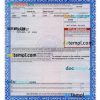 Oregon certificate of title of a vehicle (car title) template in PSD format, fully editable, front and back