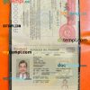 Paraguay passport psd files, editable scan and snapshot sample, 2 in 1