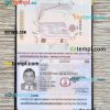 Poland passport editable PSD files, scan and photo look templates (2018+), 2 in 1