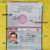 Russia Standard passport PSD files, scan and photo look templates, 2 in 1