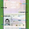 Serbia passport PSDs, editable scan and photograghed picture template (2016-present),2 in 1