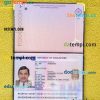 Singapore passport PSD files, scan and photograghed image (2017+), 2 in 1