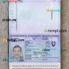 Slovakia passport editable PSD files, scan and photo-realistic look (2012), 2 in 1