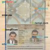 Somalia (Soomaaliya) passport PSD files, scan and photograghed image, 2 in 1