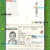 South Africa passport editable PSD files, scan and photo-realistic look (2009-present),2 in 1